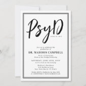 心理学博士（PsyD）卒業パーティー 招待状 (正面)