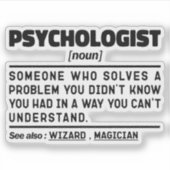 心理学名詞精神保健プロフェッショナル シール (正面)