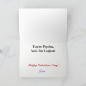 心理学的レおもしろいズビアンロマンスカード シーズンカード (内部)