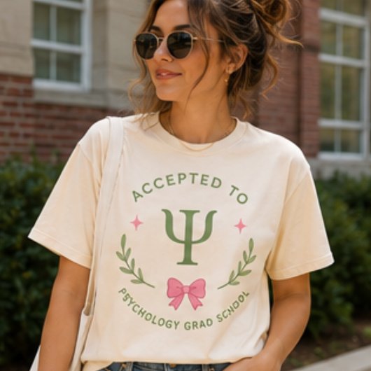 心理学科大学院に合格しました、未来の心理学博士 Tシャツ