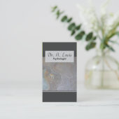 心理学者および医学の名刺-モノグラム 名刺 (スタンド正面)