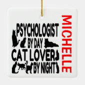 心理学者が猫を愛カスタムす セラミックオーナメント (裏面)