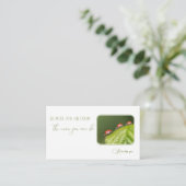 心理学者と心理療法士のラディバグ 名刺 (スタンド正面)