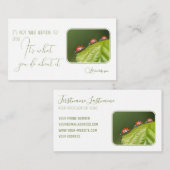 心理学者と心理療法士のラディバグbu 名刺 (正面/裏面)