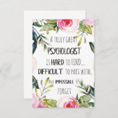 心理学者のオフィスギフト サンキューカード (正面/裏面)