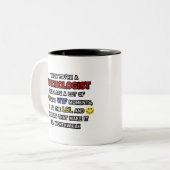 心理学者のジョーク…OMG WTFロール ツートーンマグカップ (正面左)