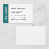 心理学者のモダンなデザイン 名刺 (正面/裏面)