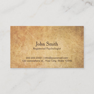 心理学者のヴィンテージのアポイントメント 予約カード