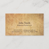 心理学者のヴィンテージのアポイントメント 予約カード (正面)