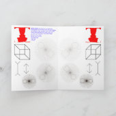 心理学者の光学的な誕生日グリーティングカード カード (内部)