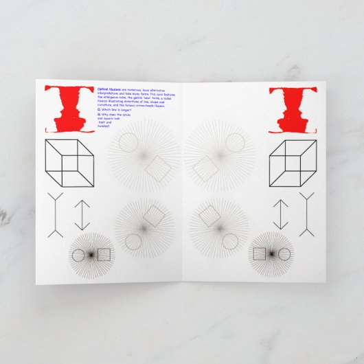 心理学者の光学的な誕生日グリーティングカード カード (内部)