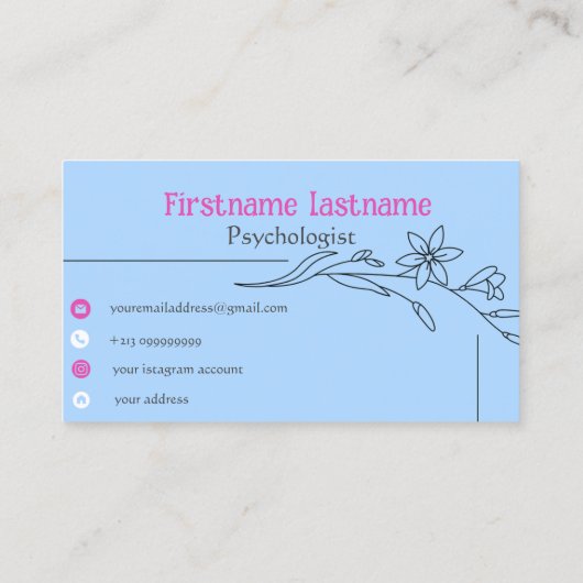 心理学者の名刺とセラピスト🥰 名刺 (裏面)