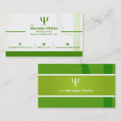 心理学者の名刺のテンプレート 名刺 (正面/裏面)