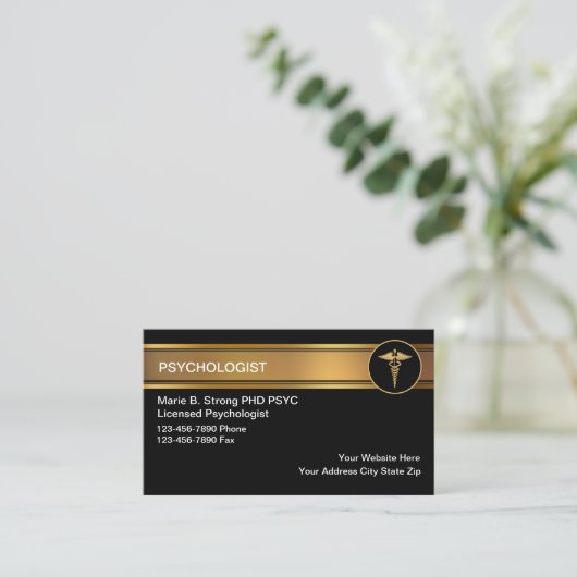 心理学者の名刺 名刺 (スタンド正面)