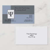 心理学者の名刺 名刺 (正面/裏面)