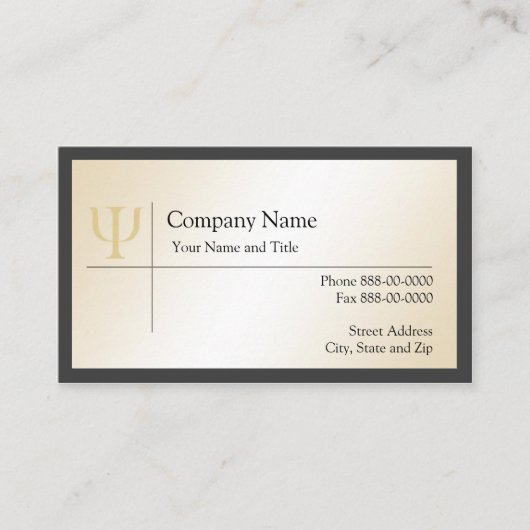 心理学者の名刺 名刺 (正面)