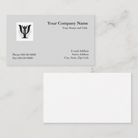 心理学者の名刺 名刺 (正面/裏面)