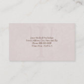 心理学者の名刺 名刺 (裏面)