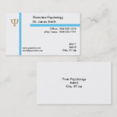 心理学者の名刺 名刺 (正面/裏面)