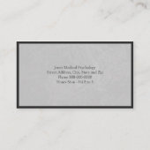 心理学者の名刺 名刺 (裏面)