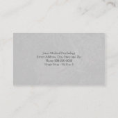 心理学者の名刺 名刺 (裏面)