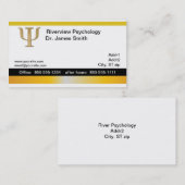 心理学者の名刺 名刺 (正面/裏面)