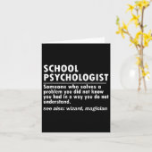 心理学者の定義新学期おもしろい カード (黄色い花)