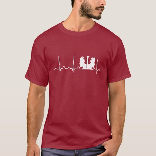 心理学者の心拍 Tシャツ (正面)