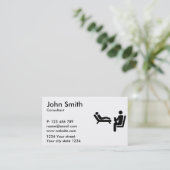 心理学者の患者 名刺 (スタンド正面)