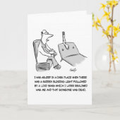 心理学者の漫画銃の告白 カード (黄色い花)