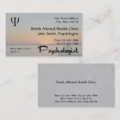 心理学者の精神衛生の名刺 名刺 (正面/裏面)