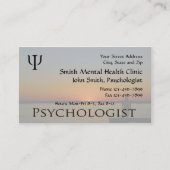 心理学者の精神衛生の名刺 名刺 (正面)