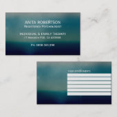 心理学者アポイントメントカードモダングリーン 予約カード (正面/裏面)