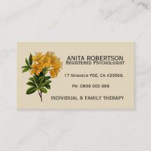 心理学者アポイントメント名刺フローラ