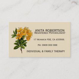 心理学者アポイントメント名刺フローラ 予約カード