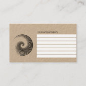 心理学者アポイントメント名刺 予約カード (裏面)