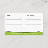 心理学者エレガント – 生命の木のアポイントメント 予約カード (裏面)