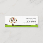 心理学者エレガント – 生命の木 スキニー名刺 (裏面)