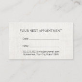 心理学者カウンセラーのバランスストーンズアポイントメント 予約カード (裏面)