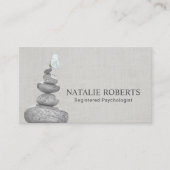 心理学者カウンセラーのバランスストーンズアポイントメント 予約カード (正面)