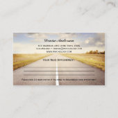 心理学者カウンセラーアポイントメント名刺 予約カード (裏面)