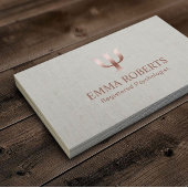 心理学者カウンセラーエレガントリネンアポイントメント 予約カード