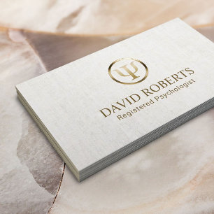 心理学者カウンセラーエレガントリネンアポイントメント 予約カード