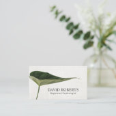 心理学者カウンセラーエレガント葉アポイントメント 予約カード (スタンド正面)