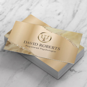 心理学者カウンセラープロフェッショナル金ゴールド瑪瑙 予約カード