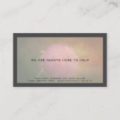 心理学者カウンセラー業務 名刺 (裏面)