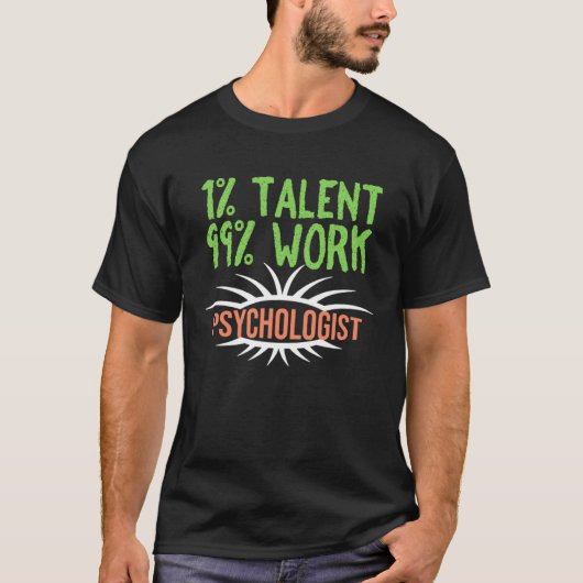 心理学者キャリアの労働者の作業箱 Tシャツ (正面)