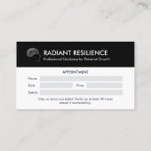 心理学者クリニック事業 | モダンアポイントメント 名刺 (裏面)