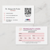 心理学者クリニック事業 | モダンアポイントメント 名刺 (正面/裏面)