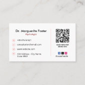 心理学者クリニック事業 | モダンアポイントメント 名刺 (正面)